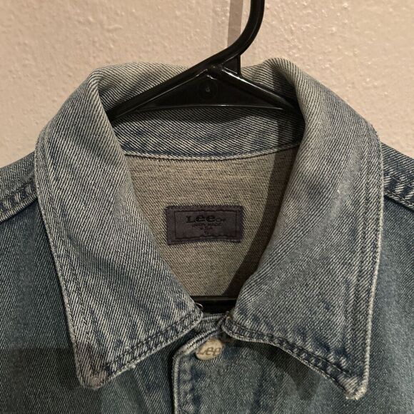 Vintage Lee Denim Union Made USA Denim Jacket Blue Mens Size Small 90s - Picture 3 of 9